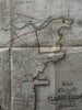 Cambridge Massachusetts city plan 1851 map W. A.Mason surveyor & Pelton engraver