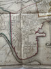Cambridge Massachusetts city plan 1851 map W. A.Mason surveyor & Pelton engraver