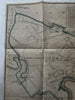 Cambridge Massachusetts city plan 1851 map W. A.Mason surveyor & Pelton engraver