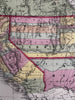Territorial Utah Oregon American West 1854 Cowperthwait beautiful hand color map