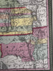 Territorial Utah Oregon American West 1854 Cowperthwait beautiful hand color map
