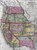 Territorial Utah Oregon American West 1854 Cowperthwait beautiful hand color map
