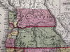Territorial Utah Oregon American West 1854 Cowperthwait beautiful hand color map