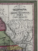 Territorial Utah Oregon American West 1854 Cowperthwait beautiful hand color map