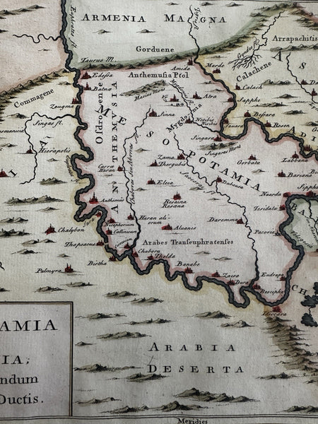 Mesopotamia Babylonia Chaldea Assyria 1768 W.H. Toms engraved historical map