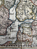 Ancient Scandinavia Norway Sweden Finland Denmark 1694 decorative hand color map