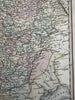 Russia in Europe with huge Poland 1820 Smith scarce gorgeous hand colored map