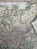 Russia in Europe with huge Poland 1820 Smith scarce gorgeous hand colored map