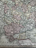 Russia in Europe with huge Poland 1820 Smith scarce gorgeous hand colored map