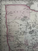 Minnesota state by itself 1880 Mitchell decorative hand colored nice map