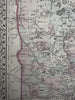 Minnesota state by itself 1880 Mitchell decorative hand colored nice map