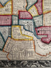 Baltimore Maryland city plan 1860 Mitchell hand colored nice decorative map