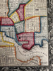 Baltimore Maryland city plan 1860 Mitchell hand colored nice decorative map