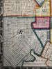 Baltimore Maryland city plan 1860 Mitchell hand colored nice decorative map