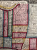 Philadelphia PA early city plan 1860 Mitchell hand colored nice decorative map
