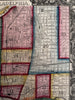 Philadelphia PA early city plan 1860 Mitchell hand colored nice decorative map