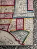 Philadelphia PA early city plan 1860 Mitchell hand colored nice decorative map