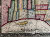 Philadelphia PA early city plan 1860 Mitchell hand colored nice decorative map