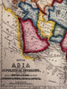 Asia Arabia to Farther India Tibet China Pacific 1860 Mitchell decorative map