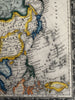 Asia Arabia to Farther India Tibet China Pacific 1860 Mitchell decorative map