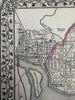 Washington D.C. fine city plan 1880 Mitchell decorative hand colored map