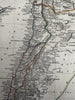 Syria Holy Land Palestine Cyprus Aleppo 1828 S. Arrowsmith engraved map