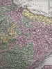 Hindoostan British rule India w/ Independent states 1855 Cowperthwait color map