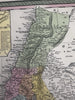 Palestine Ancient Holy Land Jerusalem Turkish Provinces 1855 Cowperthwait map