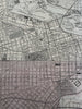 Philadelphia detailed city plan 1880 Mitchell large decorative hand colored map