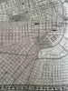 Philadelphia detailed city plan 1880 Mitchell large decorative hand colored map