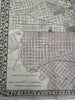 Philadelphia detailed city plan 1880 Mitchell large decorative hand colored map