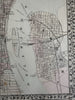 Philadelphia detailed city plan 1880 Mitchell large decorative hand colored map