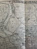 Philadelphia detailed city plan 1880 Mitchell large decorative hand colored map