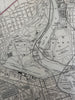 Philadelphia detailed city plan 1880 Mitchell large decorative hand colored map