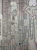 New York city detailed plan 1880 Mitchell large decorative hand colored map