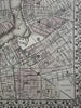 New York city detailed plan 1880 Mitchell large decorative hand colored map