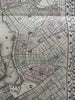 New York city detailed plan 1880 Mitchell large decorative hand colored map