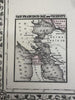 California w/ San Francisco plan 1880 Mitchell decorative hand colored large map