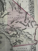 California w/ San Francisco plan 1880 Mitchell decorative hand colored large map