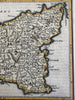 Sicily Sicilia Italy Italia c.1630 Mercator scarce lovely miniature color map