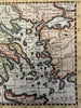 Greece Macedonia Candia Romania 1772 scarce charming miniature HC map