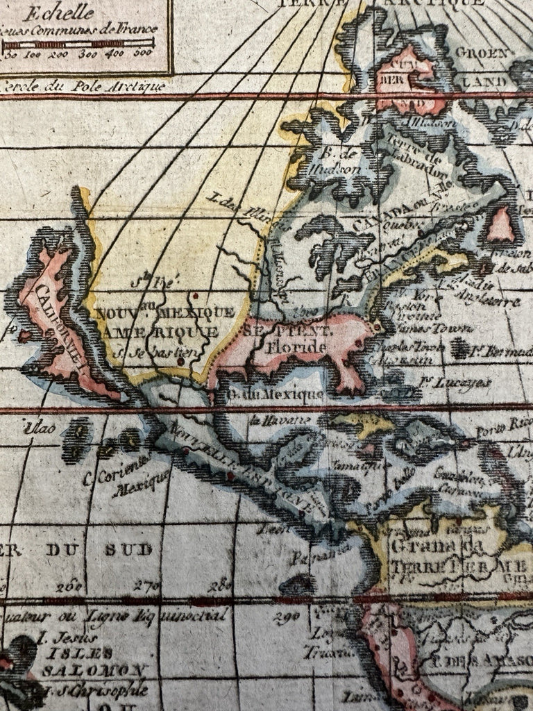 California as an Island Americas 1772 scarce miniature HC map McLaughlin #73