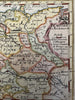 Germany Empire 1725 de Fer? scarce charming miniature hand color map