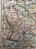 Germany Empire 1725 de Fer? scarce charming miniature hand color map