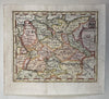 Germany Empire 1725 de Fer? scarce charming miniature hand color map