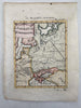 Europe Samatia Russia Black Sea Ukraine 1719 Mallet miniature hand color map