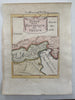 Italy Italia Republic of Venice Venezia 1719 Mallet miniature hand color map