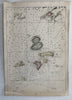 Isles of Shoals coast of NH Maine c.1910 hand color nautical map