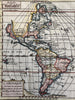 California Island Americas 1738 Macquart miniature hand color map McLaughlin #73