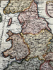 England Anglo- Saxon Britain Heptarchy 1699 Sanson antique map cartouche title